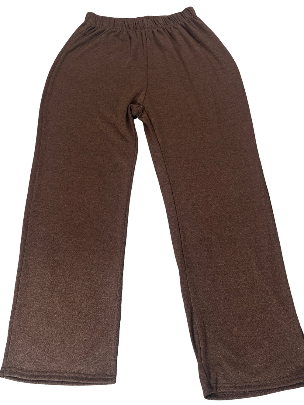 Brown 3-Piece Knit Sweater Set Cardigan Tank Wide Leg Pants XL - Picture 4 of 10